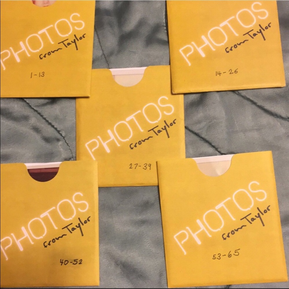 Complete Set of 5  TSwift 1989 Album Polaroids